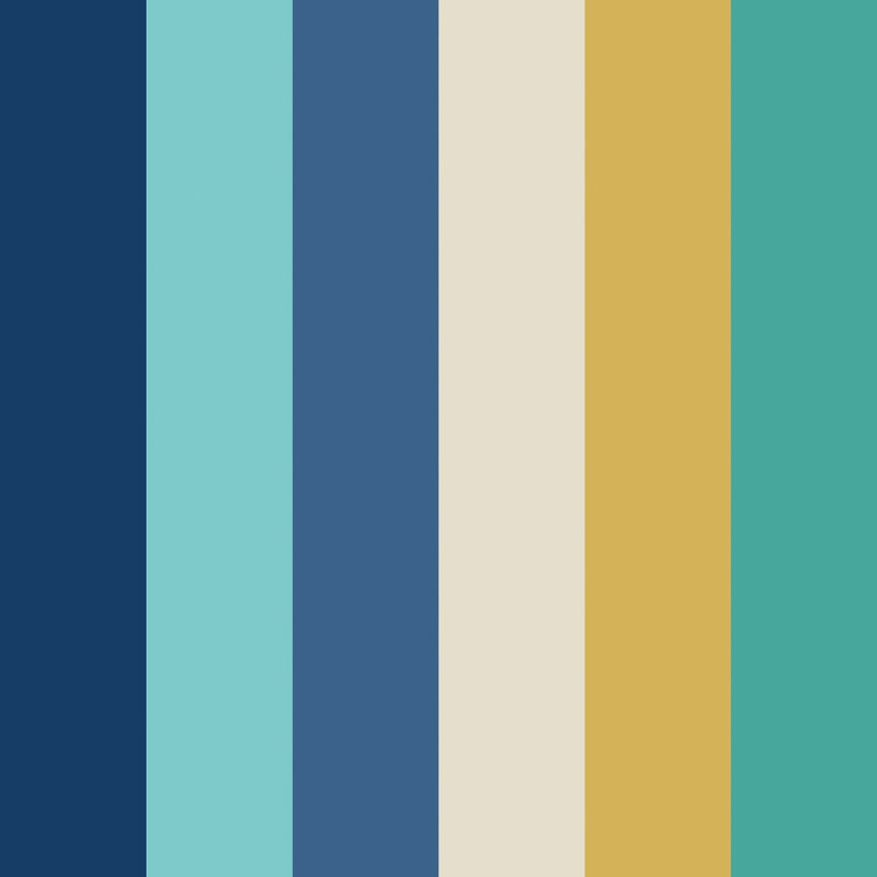 STR50119W Rainbow Bloc Cobalt Mix Wallpaper by Ohpopsi