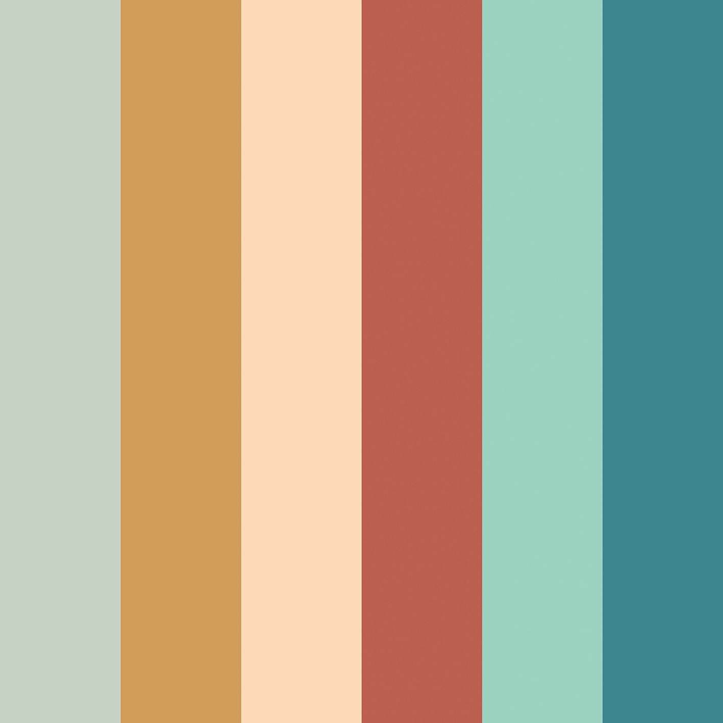 STR50121W Rainbow Bloc Teal Mix Wallpaper by Ohpopsi
