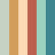 Rainbow Bloc Teal Mix So Stripey Wallpaper by Ohpopsi