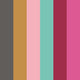 Rainbow Bloc Hot Magenta So Stripey Wallpaper by Ohpopsi