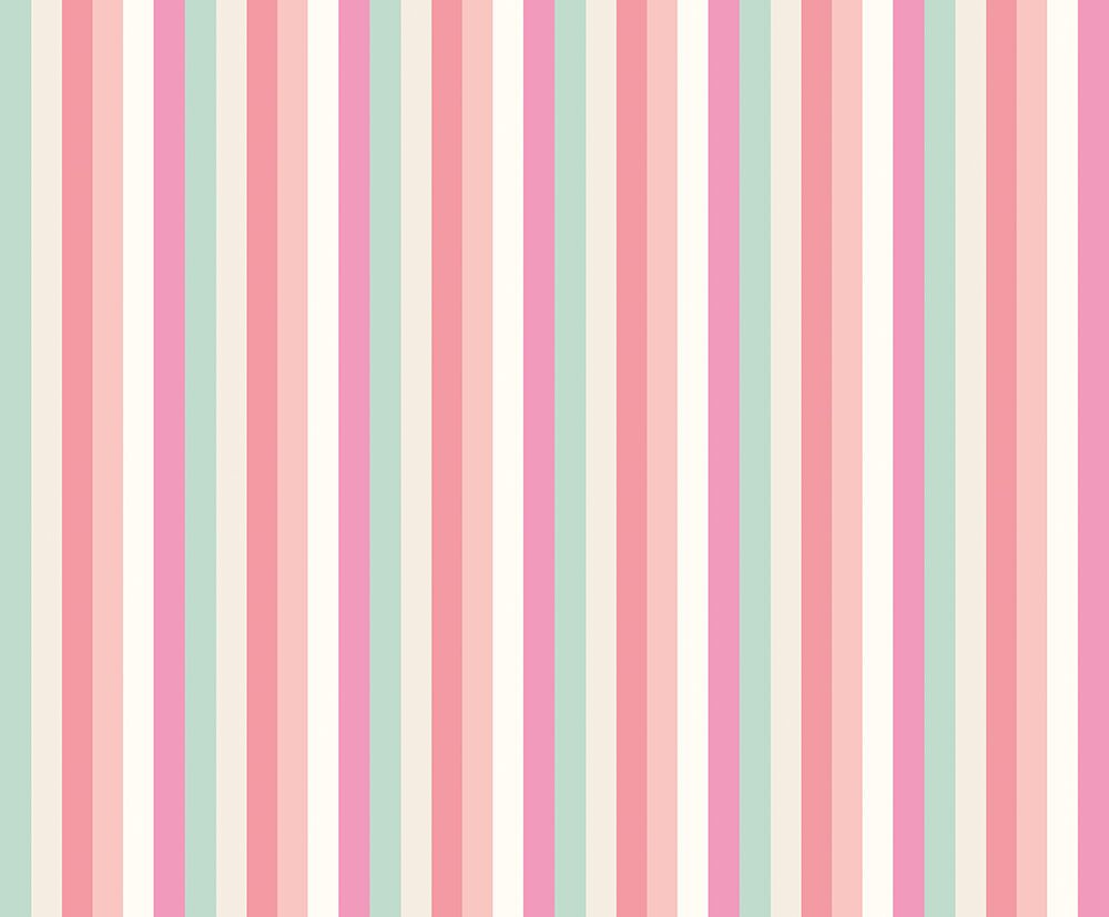 STR50124W Rainbow Bloc Bubblegum Twist Wallpaper by Ohpopsi