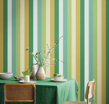 STR50127W Rainbow Bloc Pine Nut Wallpaper by Ohpopsi