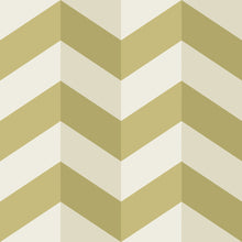 STR50129W Illusion Chevron Olive Twist Wallpaper by Ohpopsi