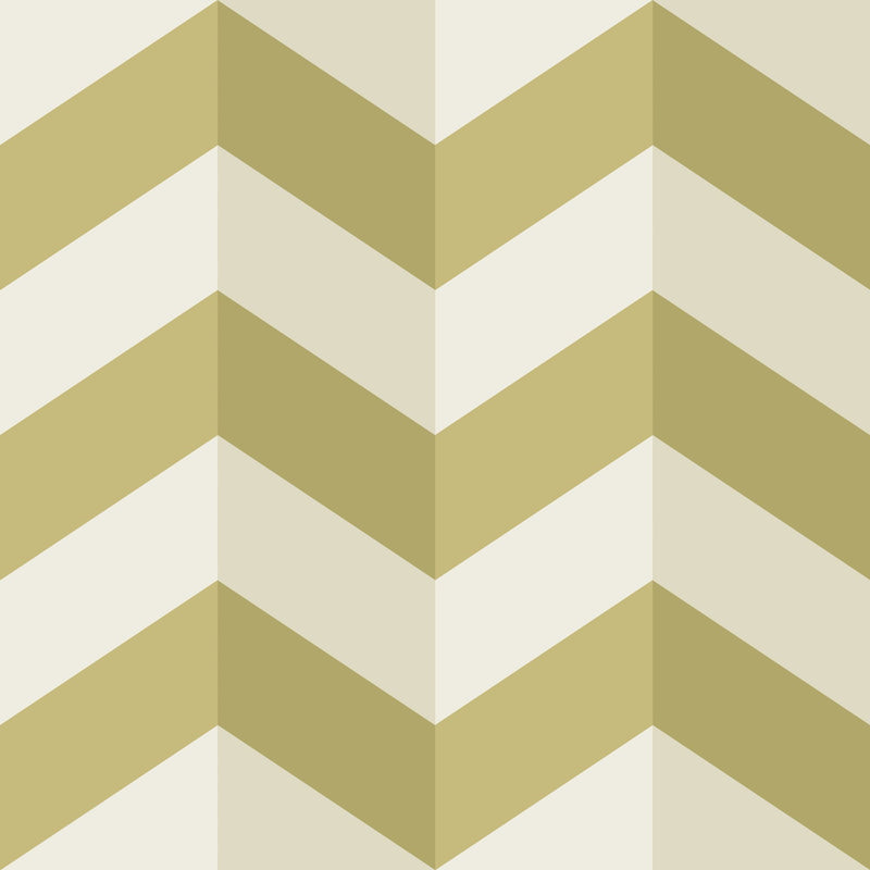 STR50129W Illusion Chevron Olive Twist Wallpaper by Ohpopsi