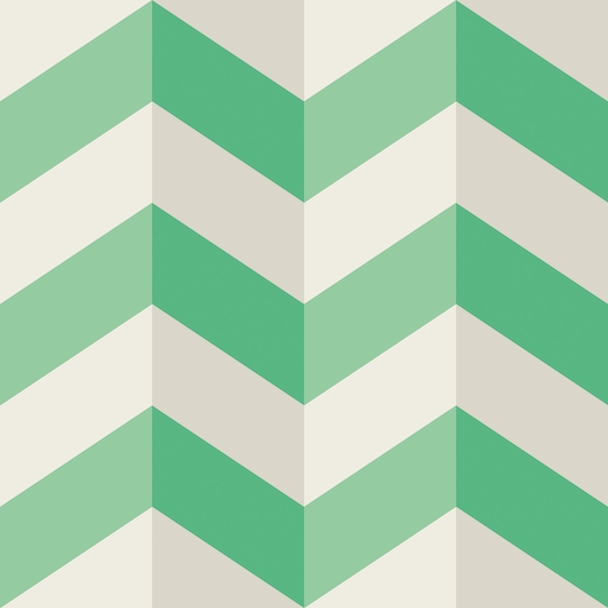 STR50130W Illusion Chevron Jade Twist Wallpaper by Ohpopsi