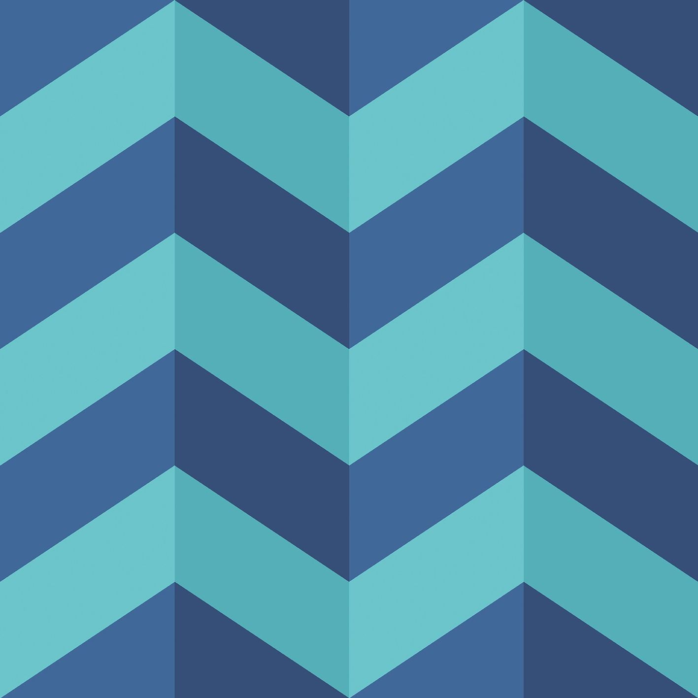 STR50131W Illusion Chevron Cerulean Mix Wallpaper by Ohpopsi