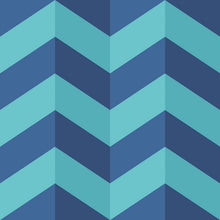 STR50131W Illusion Chevron Cerulean Mix Wallpaper by Ohpopsi