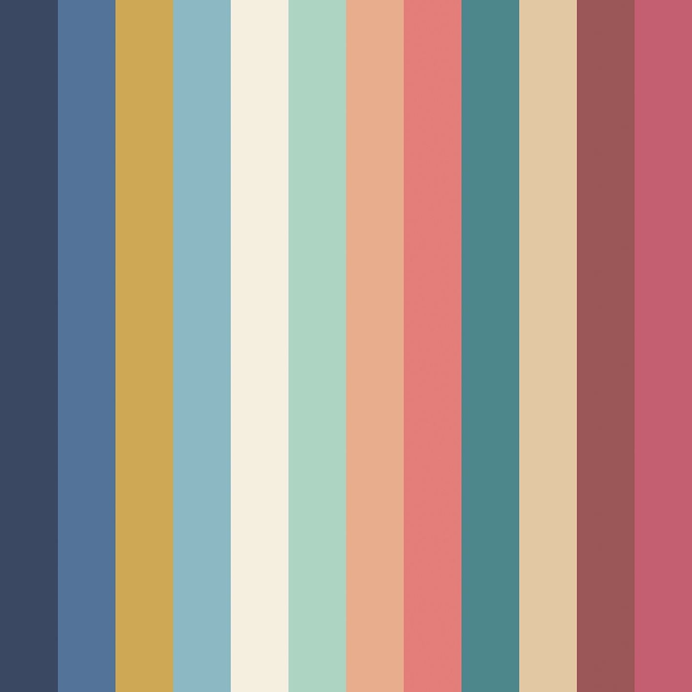 STR50137W Candy Kaleidoscope Lipstick Twist Wallpaper by Ohpopsi