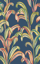 FRA50101W Revive Prussian Pop Wallpaper by Ohpopsi