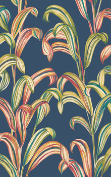 FRA50101W Revive Prussian Pop Wallpaper by Ohpopsi