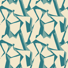 FRA50109W Shatter Teal Wallpaper by Ohpopsi