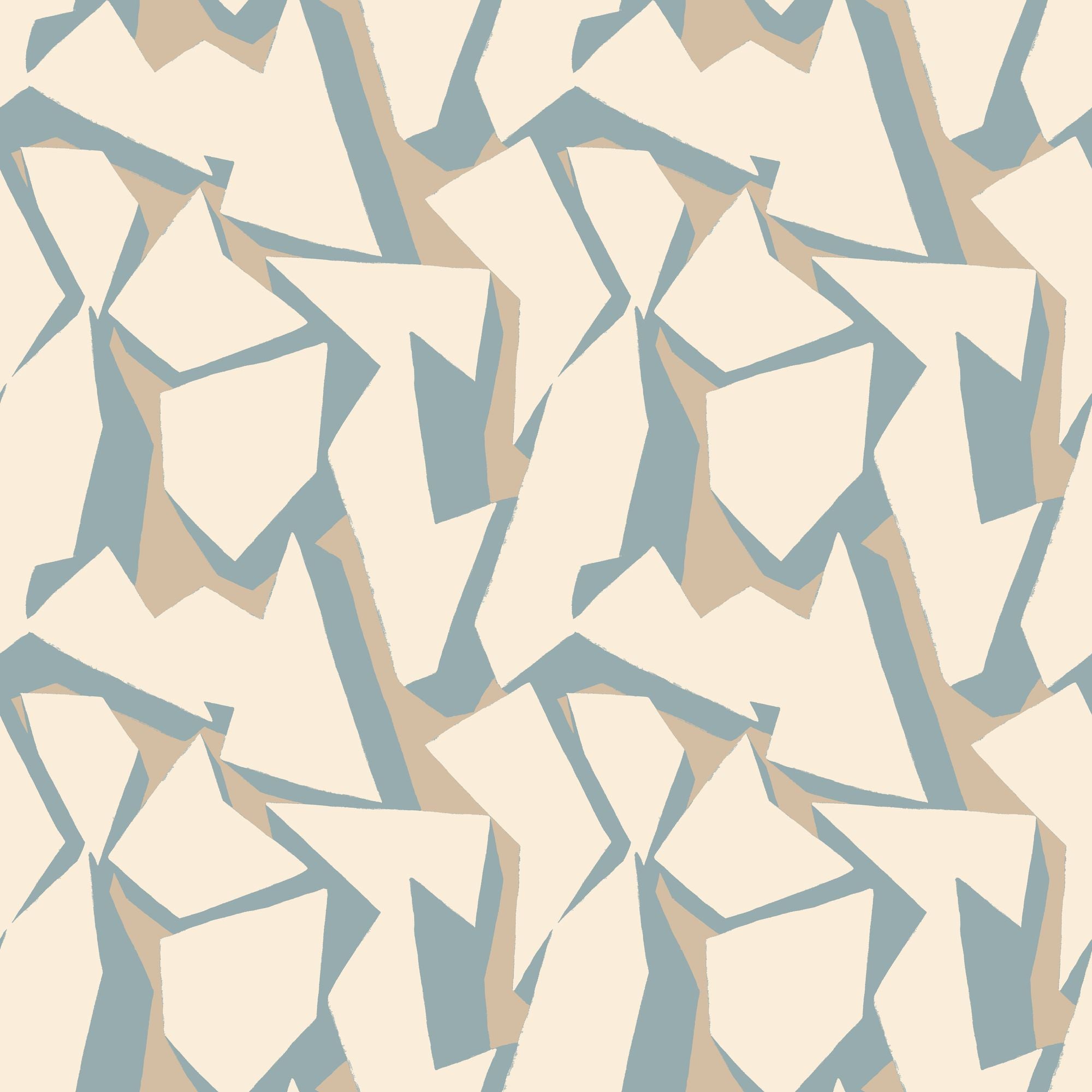 FRA50110W Shatter Soft Petrol Wallpaper by Ohpopsi