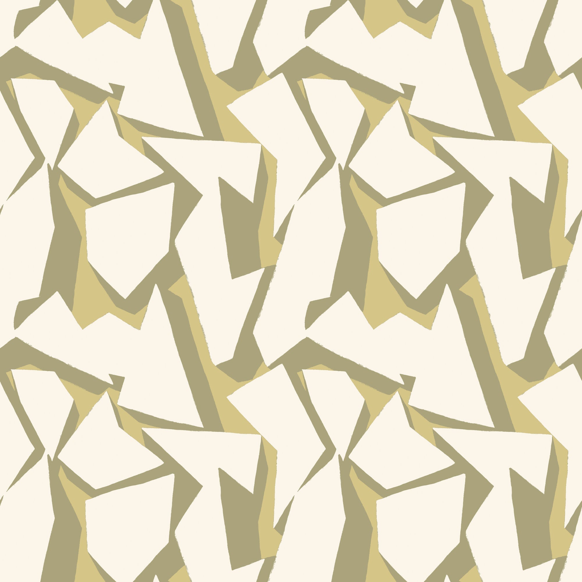 FRA50111W Shatter Olive Oil Wallpaper by Ohpopsi