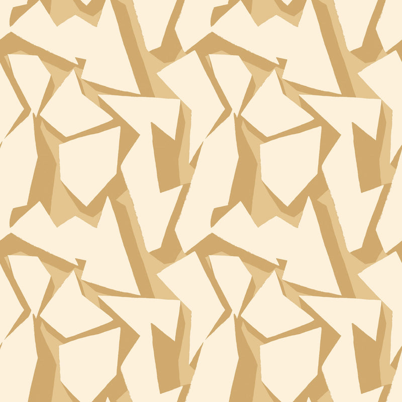 FRA50112W Shatter Ochre Wallpaper by Ohpopsi