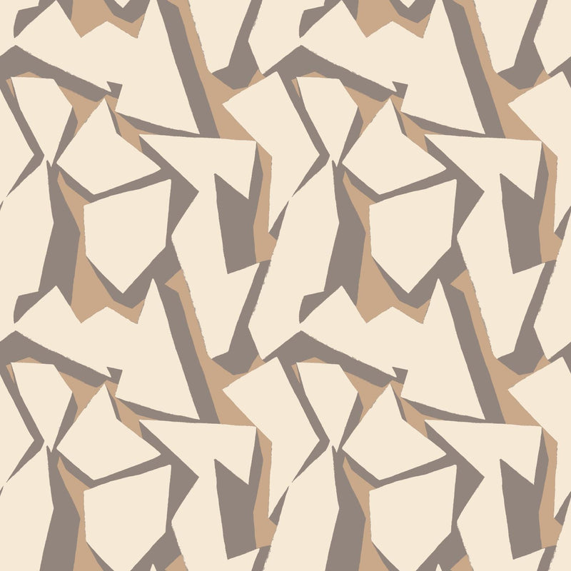 FRA50114W Shatter Sepia Wallpaper by Ohpopsi