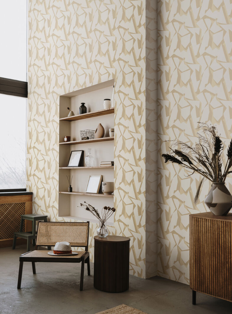 FRA50115W Shatter Sand Wallpaper by Ohpopsi