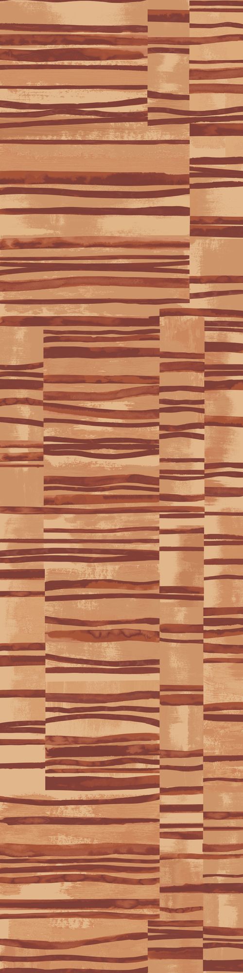 FRA50119W Structures Burnt Umber Wallpaper by Ohpopsi