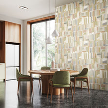 FRA50123W Abstract Cubes Avocado Mist Wallpaper by Ohpopsi