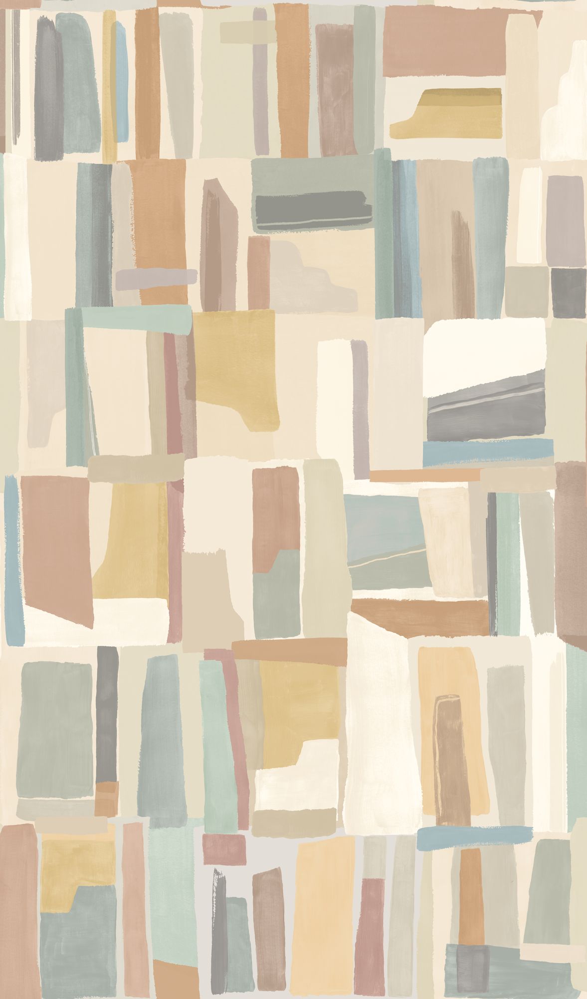 FRA50124W Abstract Cubes Smoky Haze Wallpaper by Ohpopsi