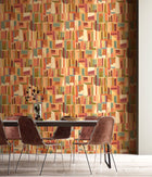 FRA50127W Abstract Cubes Marmalade Riot Wallpaper by Ohpopsi