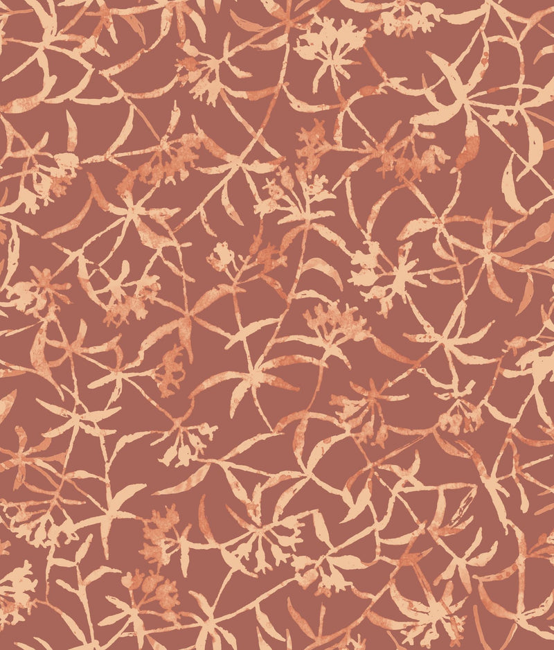 FRA50145W Entwine Rouge Wallpaper by Ohpopsi
