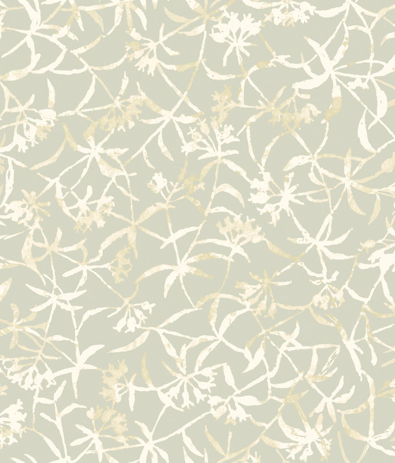 FRA50150W Entwine Soft Sage Wallpaper by Ohpopsi