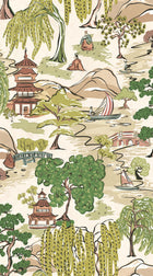 HAN50102W Oka Evergreen Wallpaper by Ohpopsi