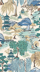 HAN50103W Oka Indigo Wallpaper by Ohpopsi