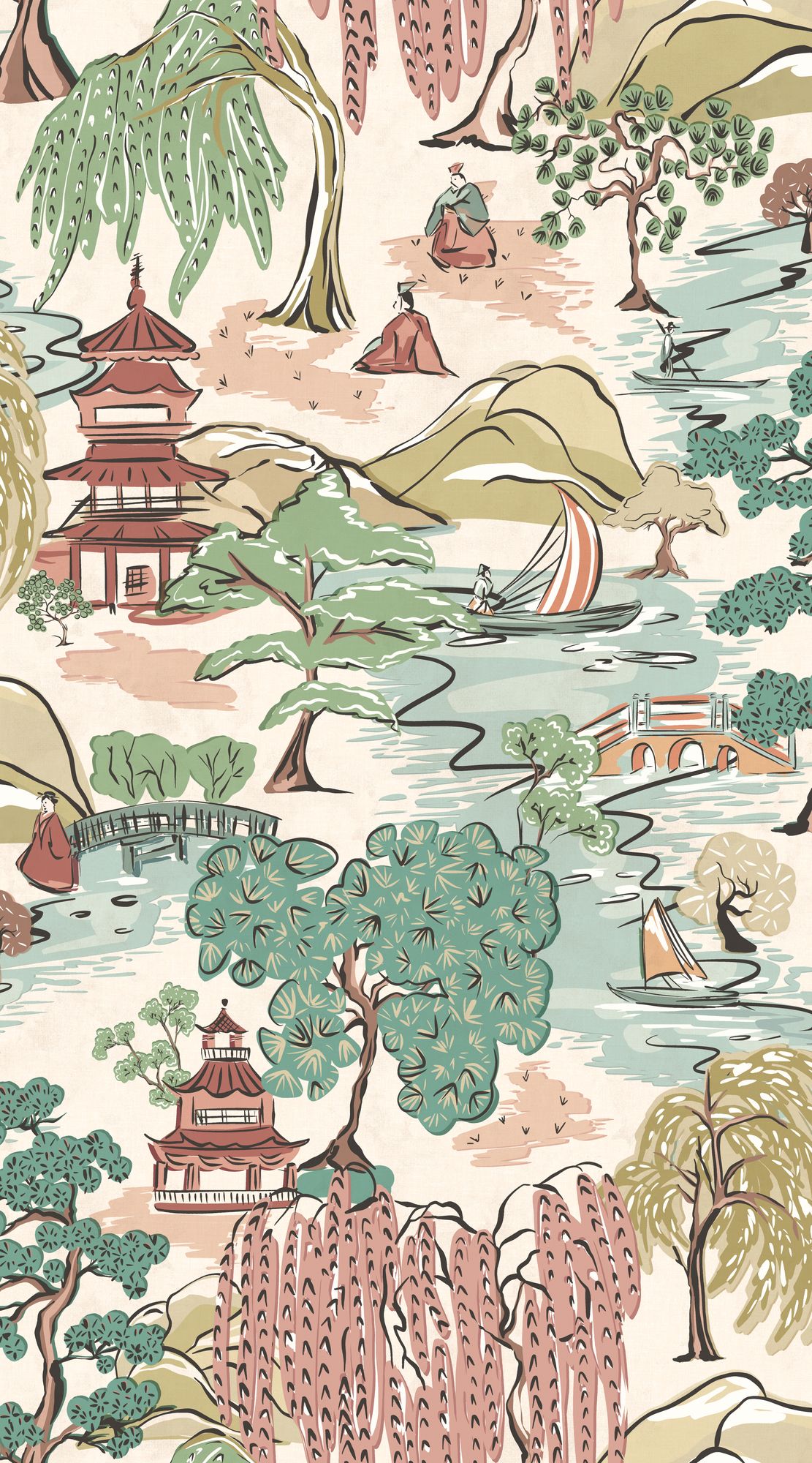 HAN50104W Oka Blossom Wallpaper by Ohpopsi