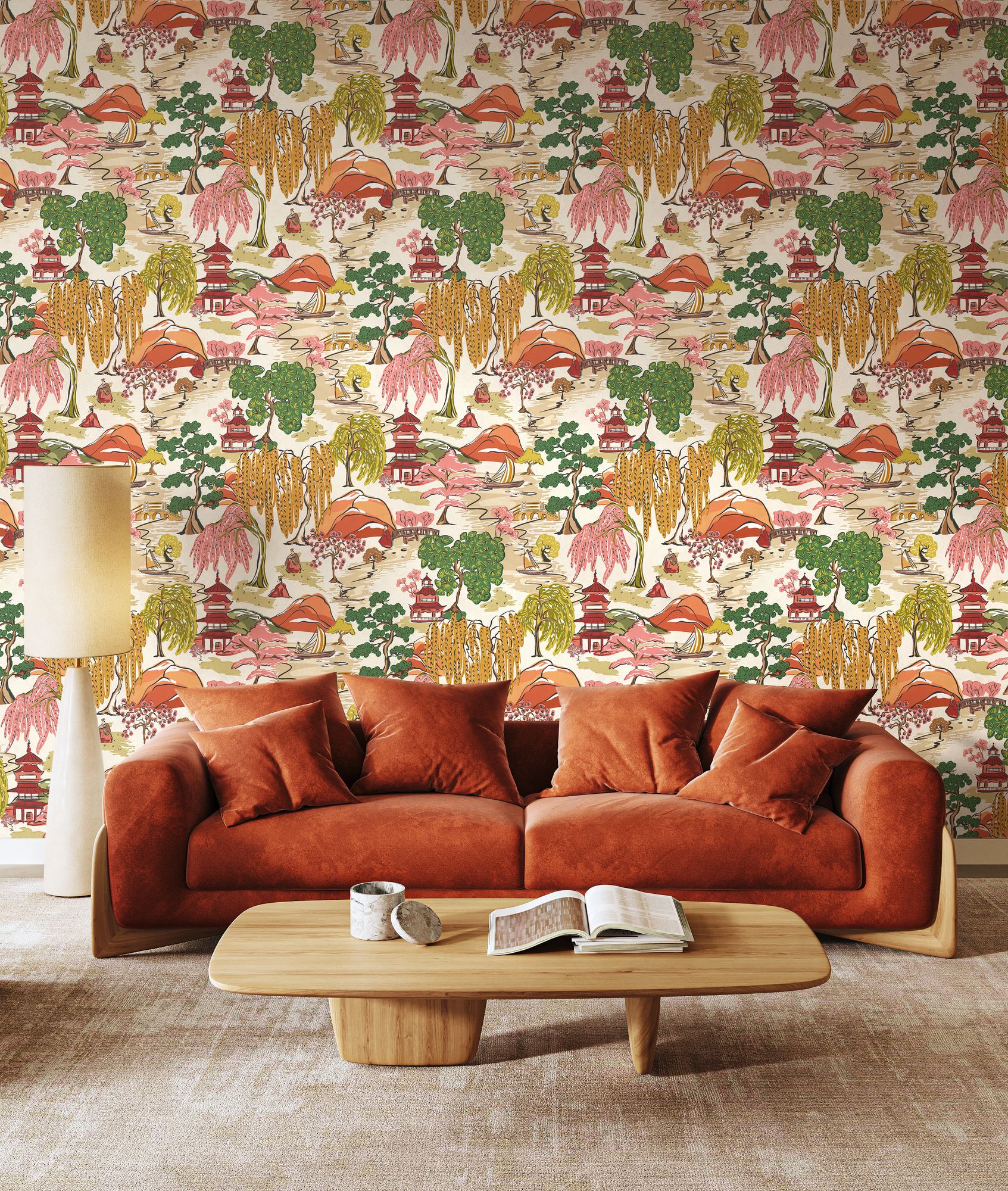 HAN50105W Oka Koi Wallpaper by Ohpopsi