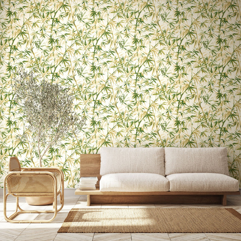 HAN50111W Shadow Bamboo Willow Wallpaper by Ohpopsi