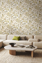 HAN50113W Shadow Bamboo Oyster Mix Wallpaper by Ohpopsi