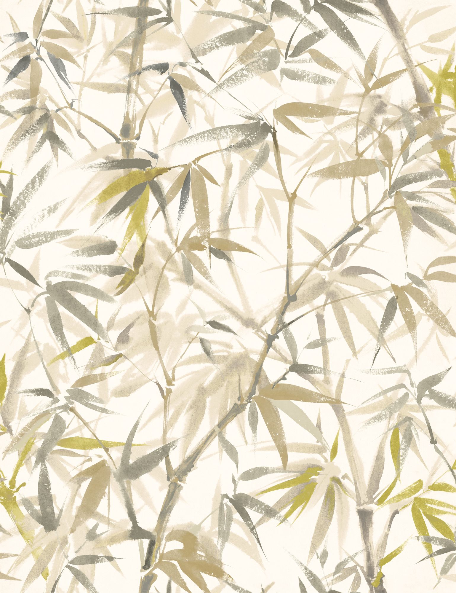HAN50113W Shadow Bamboo Oyster Mix Wallpaper by Ohpopsi