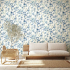 HAN50116W Shadow Bamboo Sapphire Wallpaper by Ohpopsi