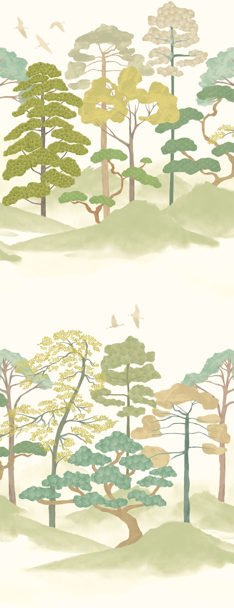 HAN50117W Kigi Olivine Wallpaper by Ohpopsi