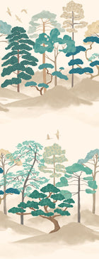 HAN50118W Kigi Peacock Mix Wallpaper by Ohpopsi