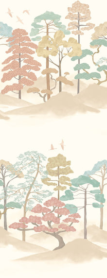 HAN50119W Kigi Blush & Seafoam Wallpaper by Ohpopsi
