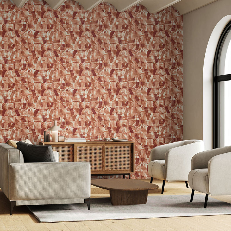 HAN50124W Maku Cochineal Wallpaper by Ohpopsi