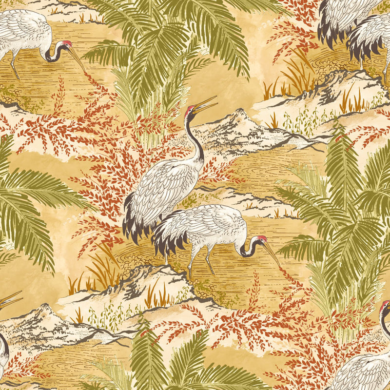 HAN50131W Kansho Mimosa Gold Wallpaper by Ohpopsi
