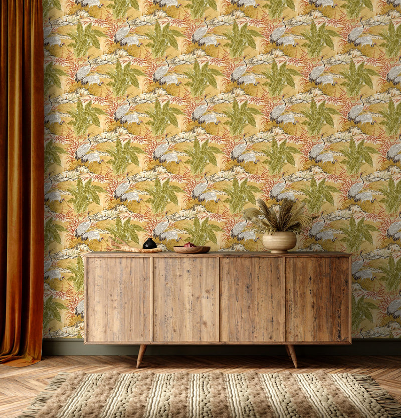 HAN50131W Kansho Mimosa Gold Wallpaper by Ohpopsi