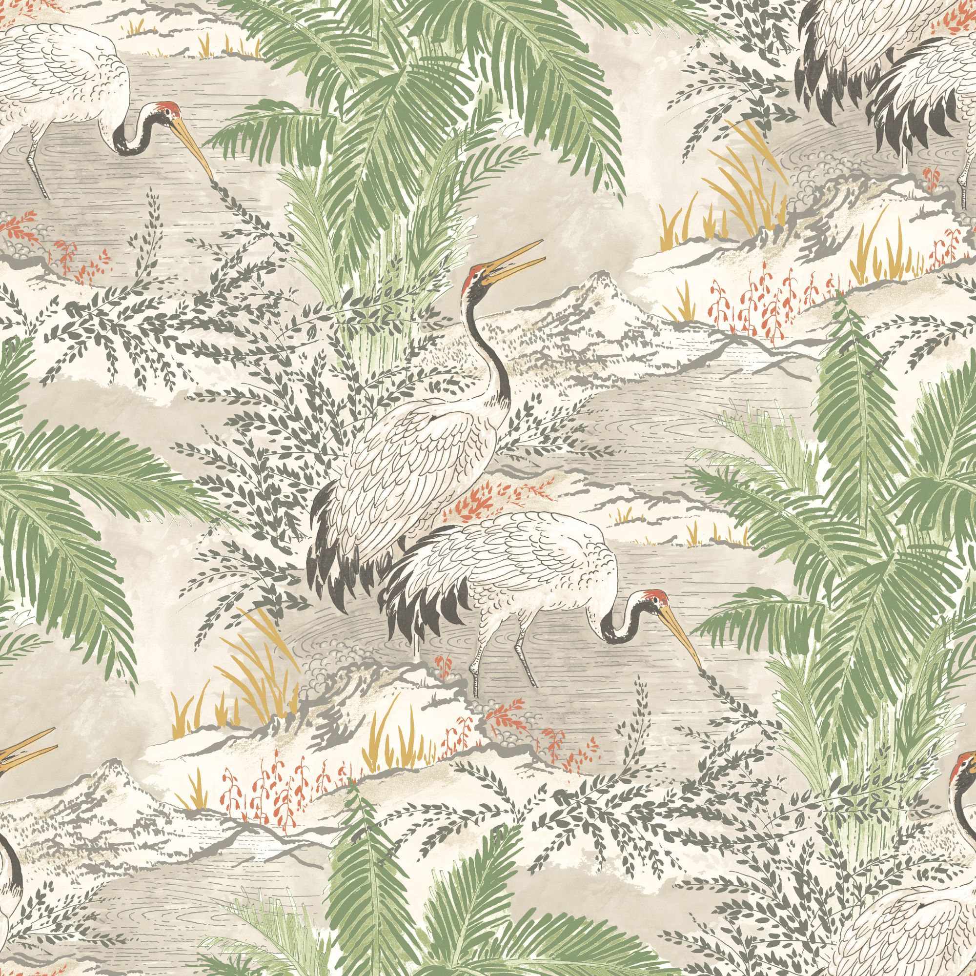 HAN50134W Kansho Porcelain Wallpaper by Ohpopsi