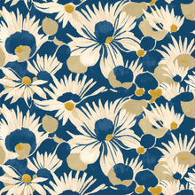 HAN50145W Suiren Indigo Wallpaper by Ohpopsi