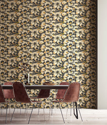 HAN50146W Suiren Ebony Wallpaper by Ohpopsi