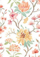 HAN50147W Saku Linen & Apricot Wallpaper by Ohpopsi