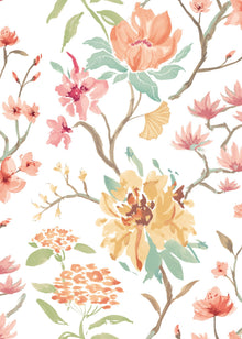HAN50147W Saku Linen & Apricot Wallpaper by Ohpopsi