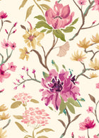 HAN50148W Saku Vintage Plum Wallpaper by Ohpopsi