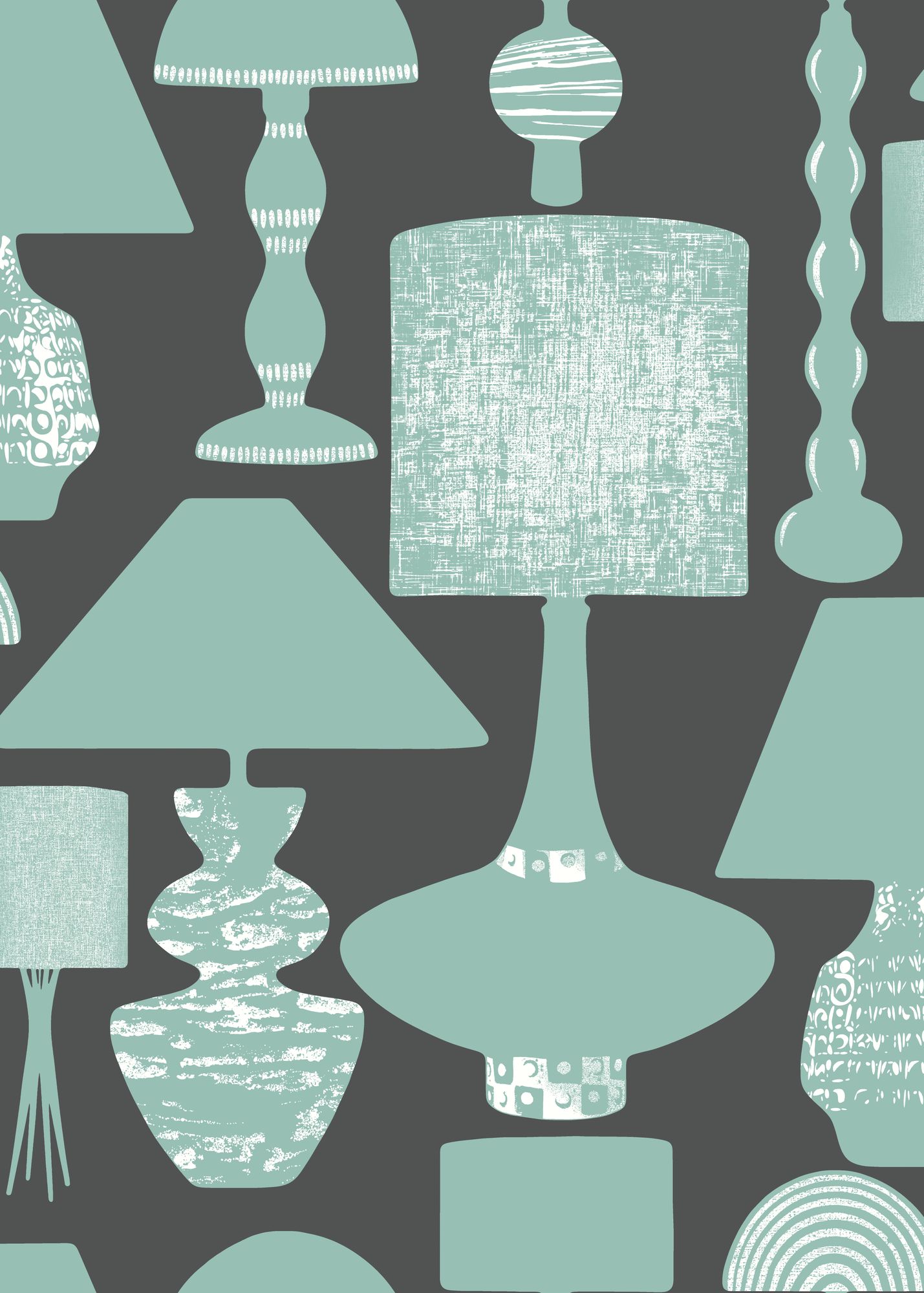 REV50104W Boogie Lights Ash Duckegg Wallpaper by Ohpopsi