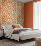REV50119W Foli Apricot Twist Wallpaper by Ohpopsi
