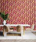 REV50120W Foli Golden Berry Wallpaper by Ohpopsi