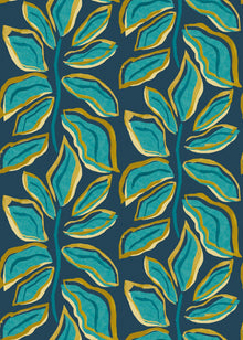 REV50121W Foli Midnight Teal Wallpaper by Ohpopsi